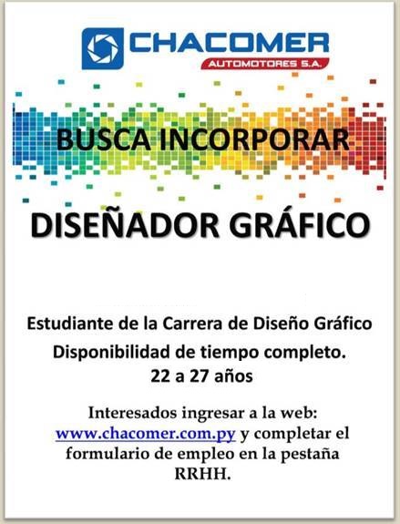 Oferta laboral para diseñador gráfico
