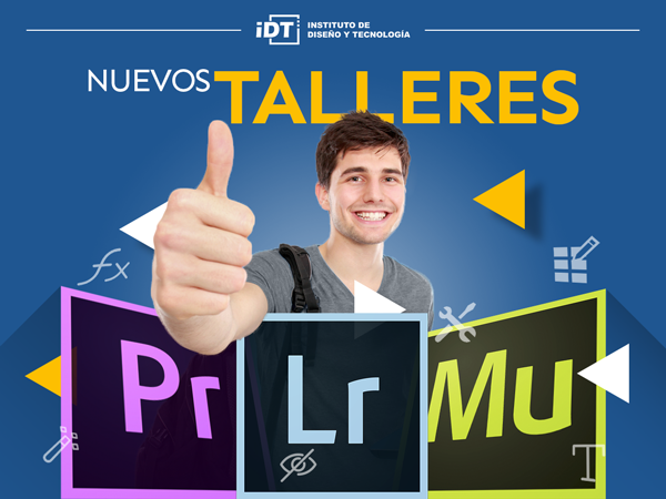 Nuevos talleres de Adobe Muse, Lightroom y Premiere