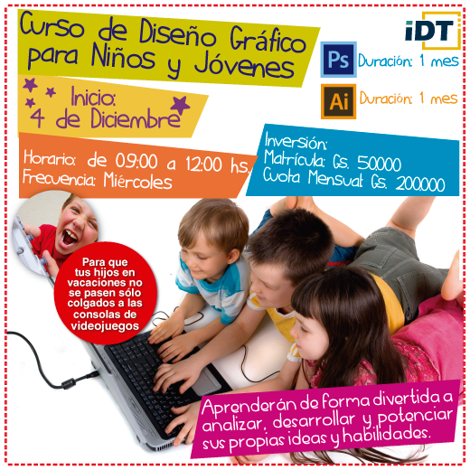 Aprovechá las vacaciones, curso de Photoshop e Illustrator Aprovechá las vacaciones, curso de Photoshop e Illustrator