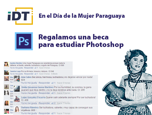 Mujer Paraguaya, te regalamos una beca para Photoshop
