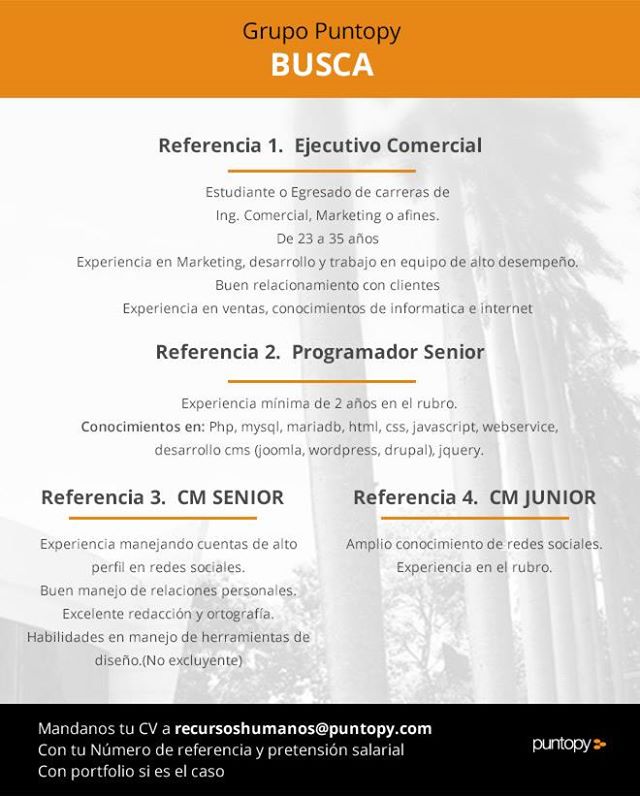 Oferta realizada el 08 de Setiembre de 2015