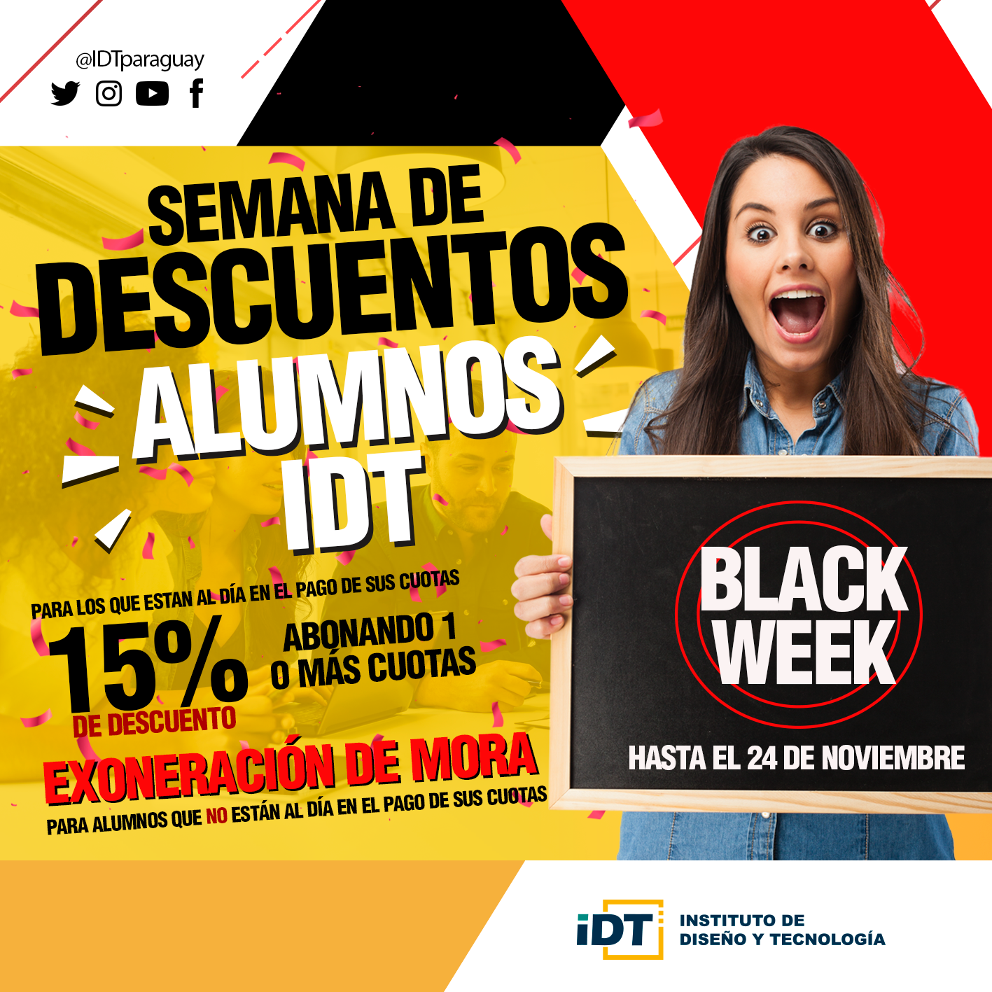 BLACK WEEK, una semana de descuentos en IDT