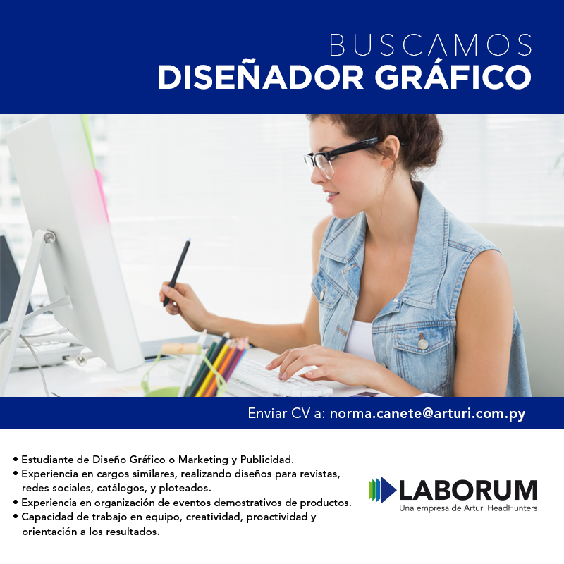 Oferta Laboral para Diseñador Gráfico en Paraguay